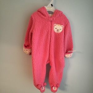 Baby Gear Pink Fluffy Full Bodysuit